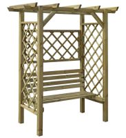 Pergola Waldrebe mit Sitzbank - Abmessung: 180 x 100 x 205 cm (B x T x H)