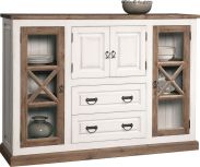 Sideboard "Kilkis" Kiefer altweiß 16 - 119 x 170 x 42 cm (H x B x T)