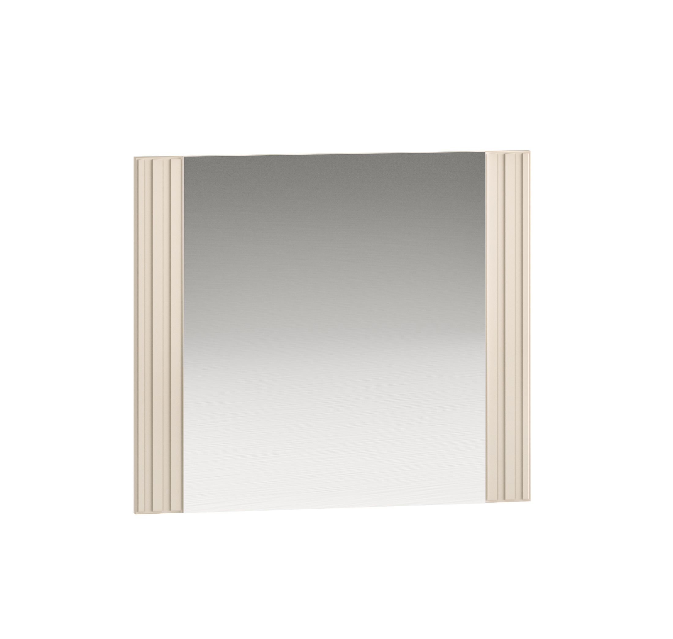 Schlichter Spiegel für Vorraum Petkula 11, Farbe: Beige hell, modernes Design, Maße: 56 x 65 x 2 cm, aus hochwertigen Materialien