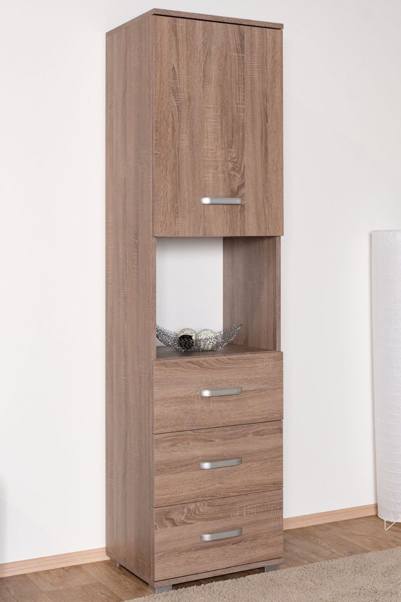 Schrank Kikori 18, Farbe: Sonoma Eiche - Abmessungen: 190 x 50 x 40 cm (H x B x T)