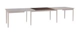 2 Stück Tischplatten mit 52,5 x 90 cm, optional für Esstisch ausziehbar Inginele 07, Gesamtmaß des Tisches mit insg. 4 Einsätzen 370 x 75 x 90 cm