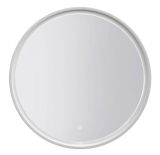 Spiegel Dhule 13, Farbe: Weiß – 80 x 80 cm (H x B)