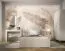 Zeitloses Gästebett / Jugendbett Barbe 34, mit gepolsterten Kopfteil, inkl. Lattenrost mit Gasfederung, Farbe: Beige, 120 x 200 cm 