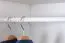 Massivholz-Kleiderschrank, Farbe: Weiß 190x133x60 cm