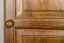 Schmaler Kleiderschrank | 1 Drehtür | mit Kleiderstange | 47 cm breit | Massivholz | Farbe: Eiche Abbildung