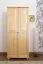 Kleiderschrank Holz natur 007 - Abmessung 190 x 80 x 60 cm (H x B x T)