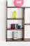 Bücherregal - 100 cm breit, Kiefer Holz-Massiv, Farbe: Nuss